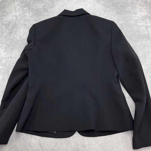 Jones Studio Blazer Women 6 Black Suit Jacket Classic Career Poly VTG NWT‎ - Picture 10 of 11